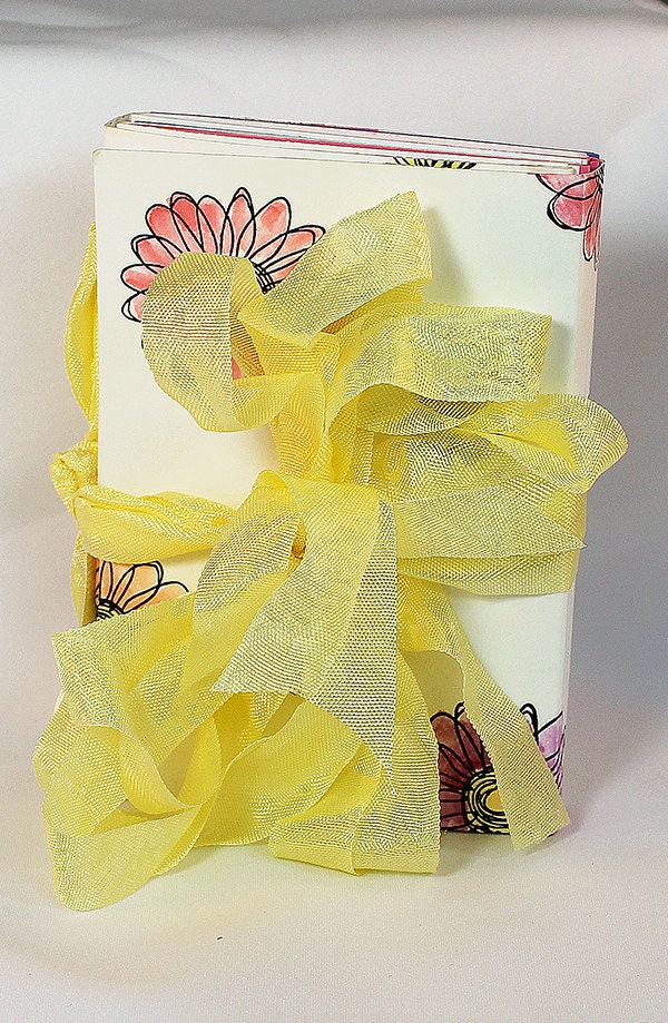 Handmade Flower Mixed Media Journal - 3-028