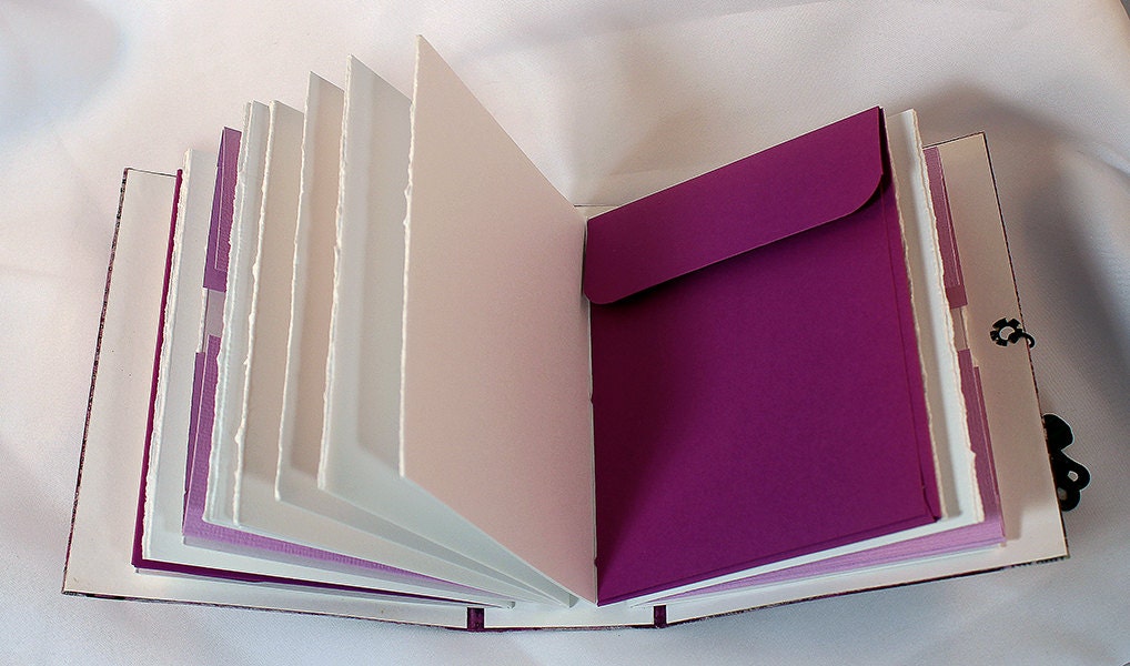 Handmade Mixed Media Art journal w/pockets - 4-009