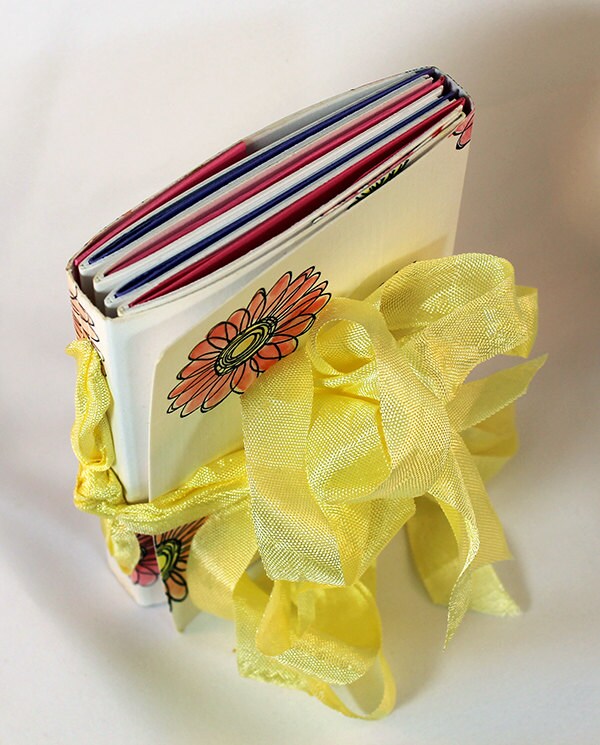 Handmade Flower Mixed Media Journal - 3-028