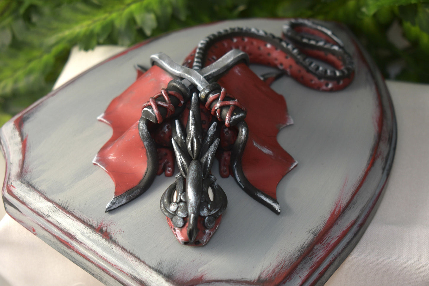 Polymer Clay Themed Dragon Wall Decor - 1-102