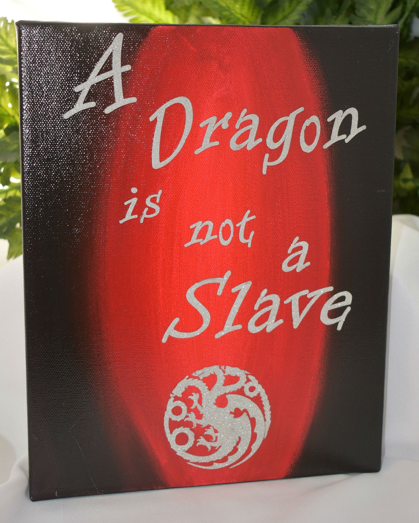 A Dragon Is Not A Slave 8x10 Mixed Media Canvas - 10-011