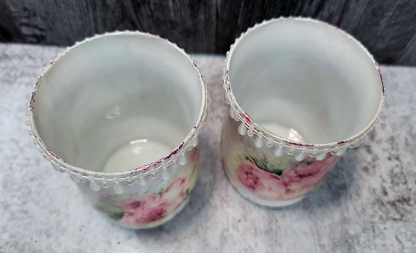 Mixed Media Decorative Candle Holder - 7-077