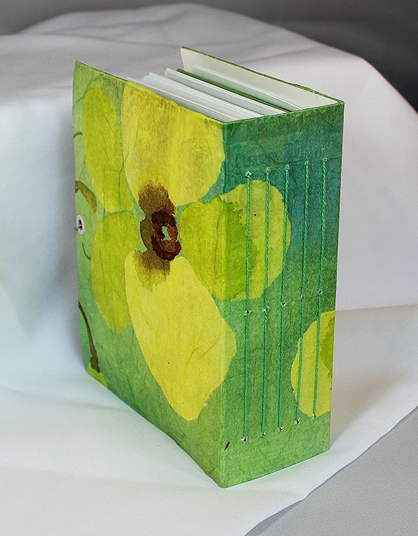 Handmade Mixed Media Art journal w/pocket - 4-010