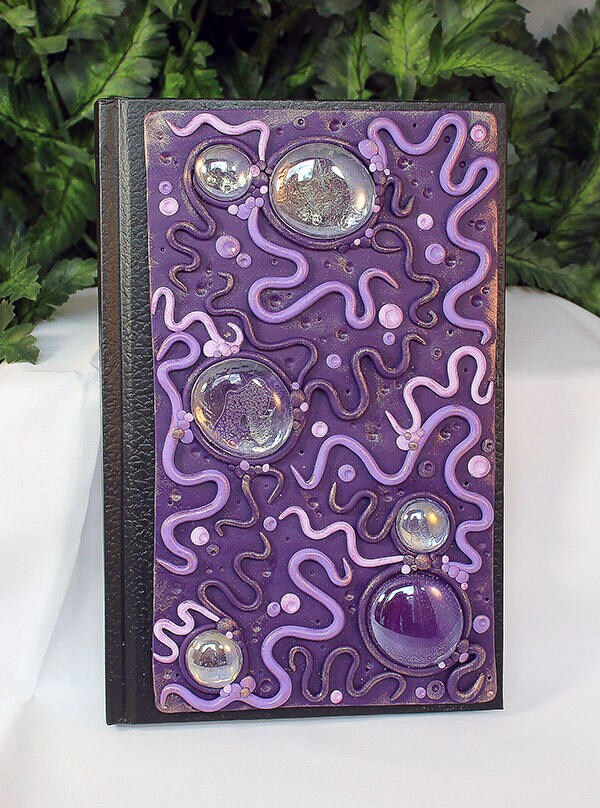 Purple Polymer Clay Sketchbook - 2-017