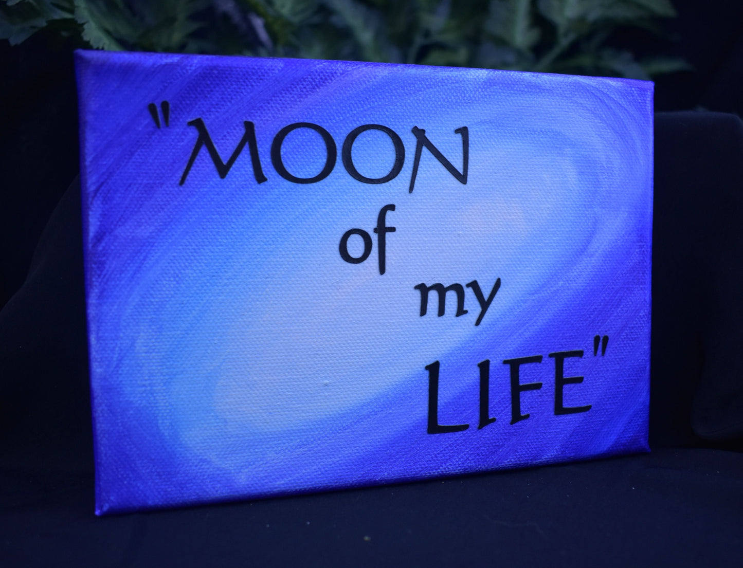 4"x5" Sun and Moon Quote Canvas Set - Moon Of My Life - My Sun and Stars - 10-029