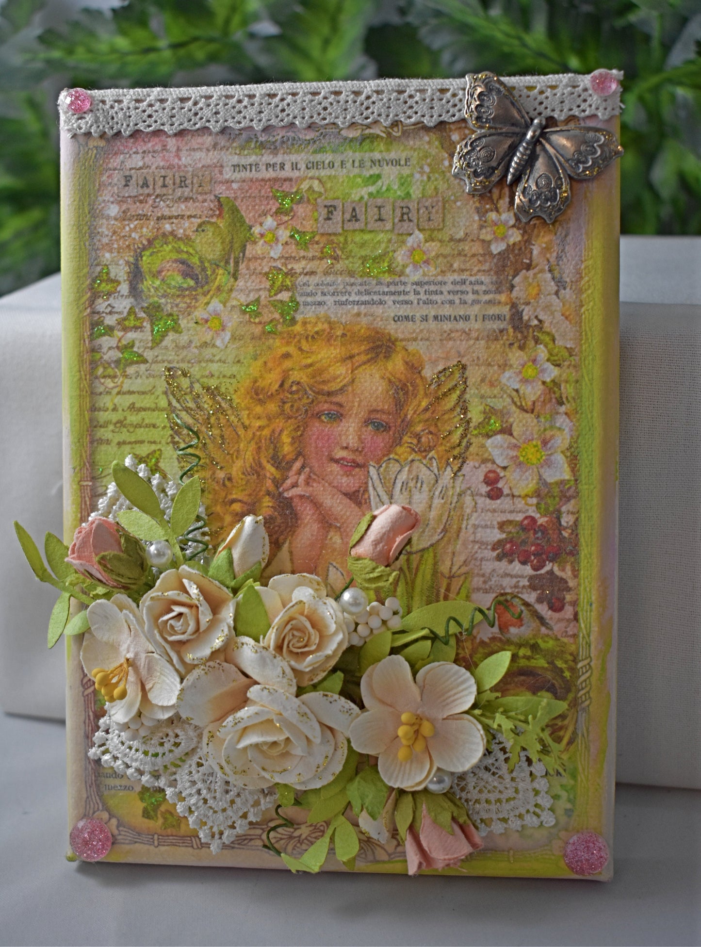 5 x 7 Mixed Media Fairy Canvas - 11-011