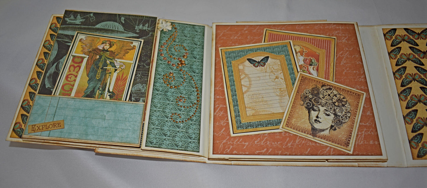 Steampunk Mini Scrapbook Album - 6-012