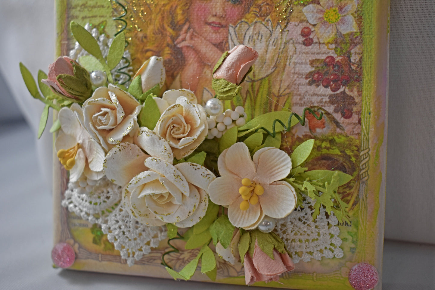 5 x 7 Mixed Media Fairy Canvas - 11-011