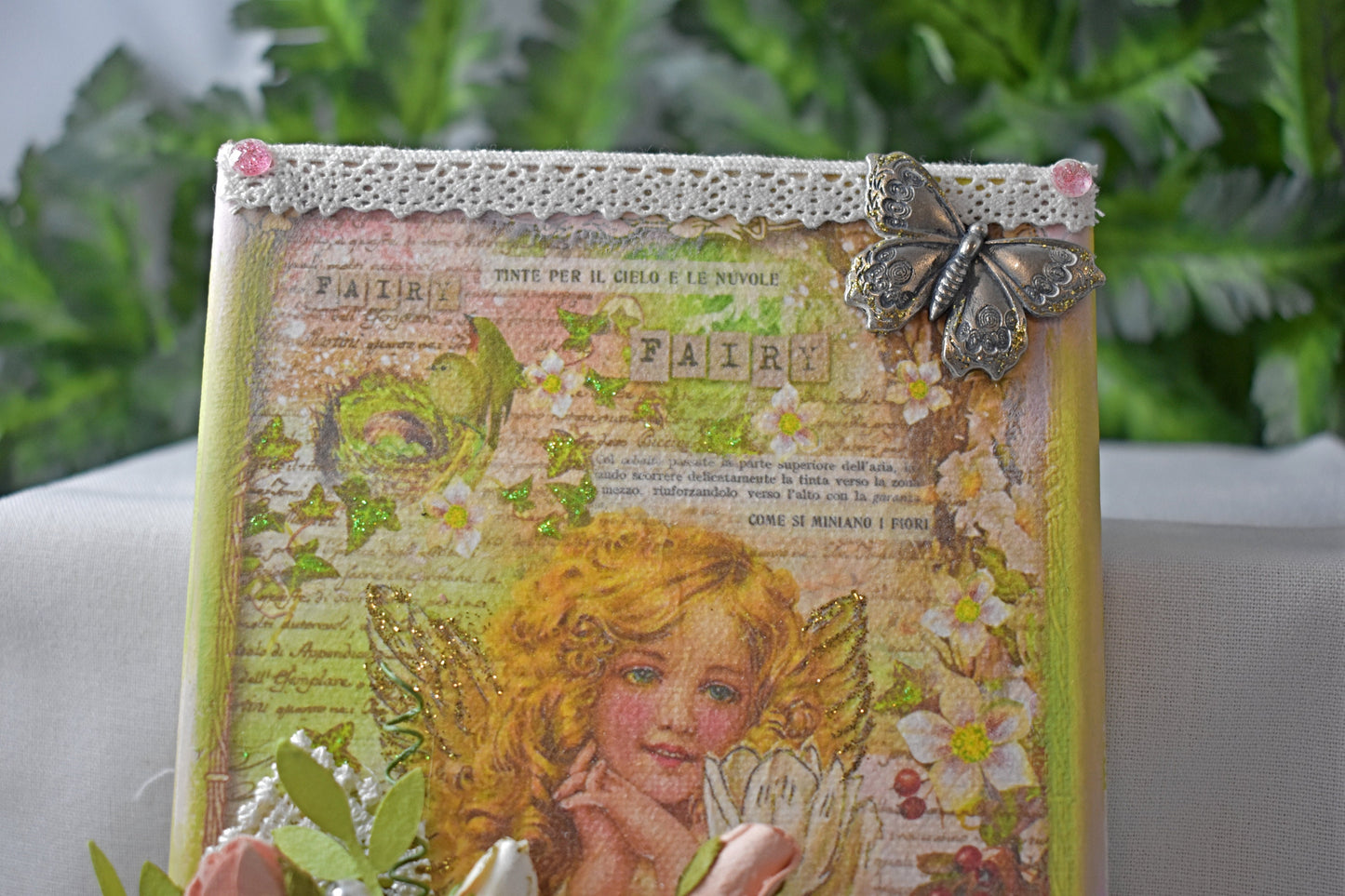 5 x 7 Mixed Media Fairy Canvas - 11-011