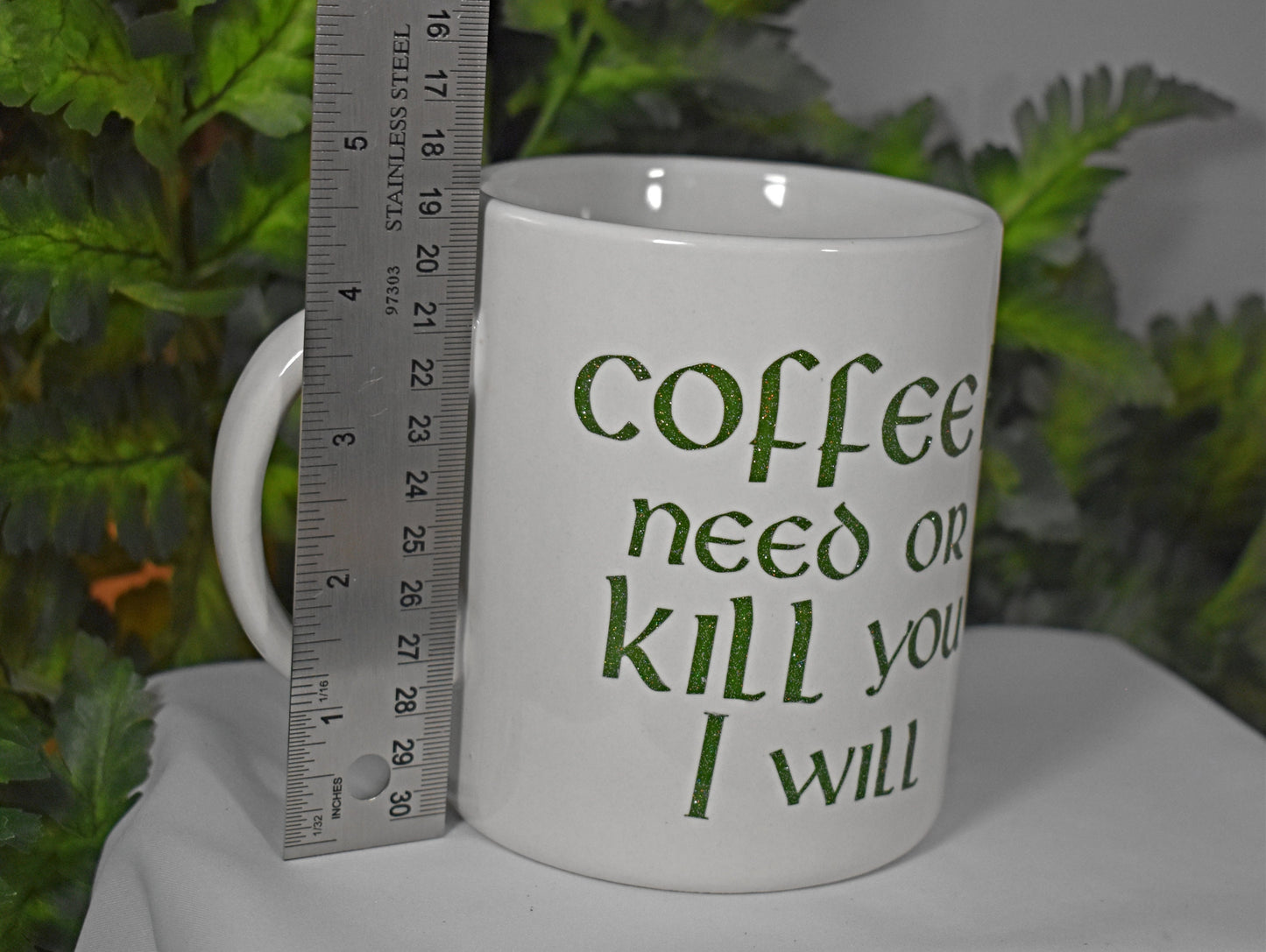 White 20oz Yoda Coffee Mug - 9-034A