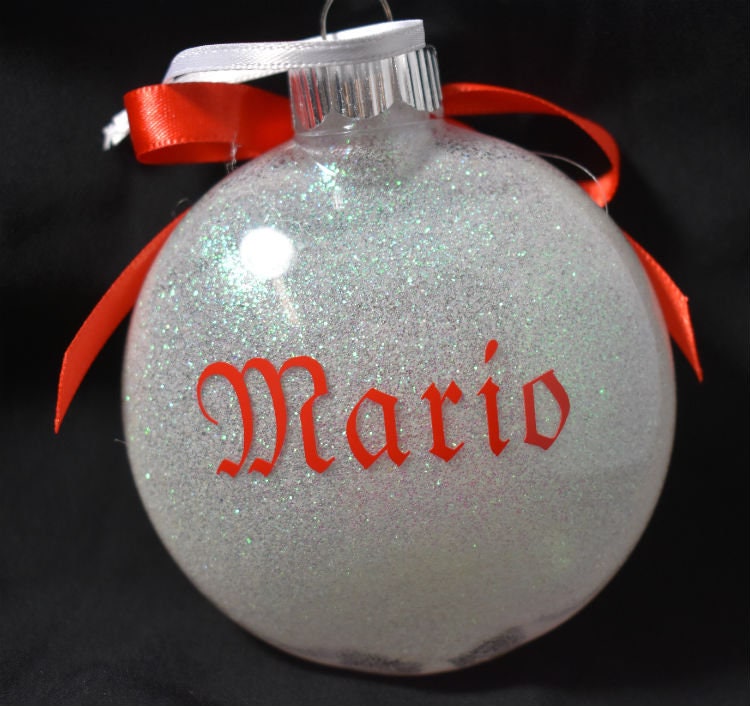 Mario Red and White Christmas Ornament - 7-051