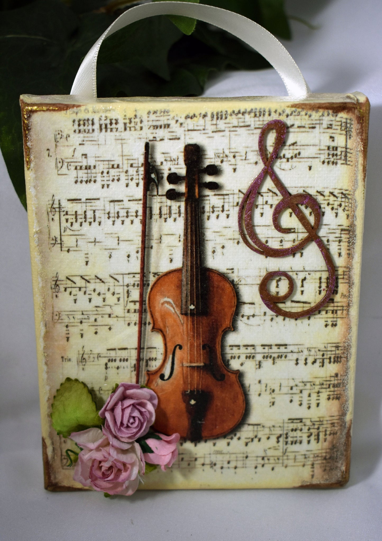 Music and Memories Mixed Media Trio Handmade Canvas - 11-023