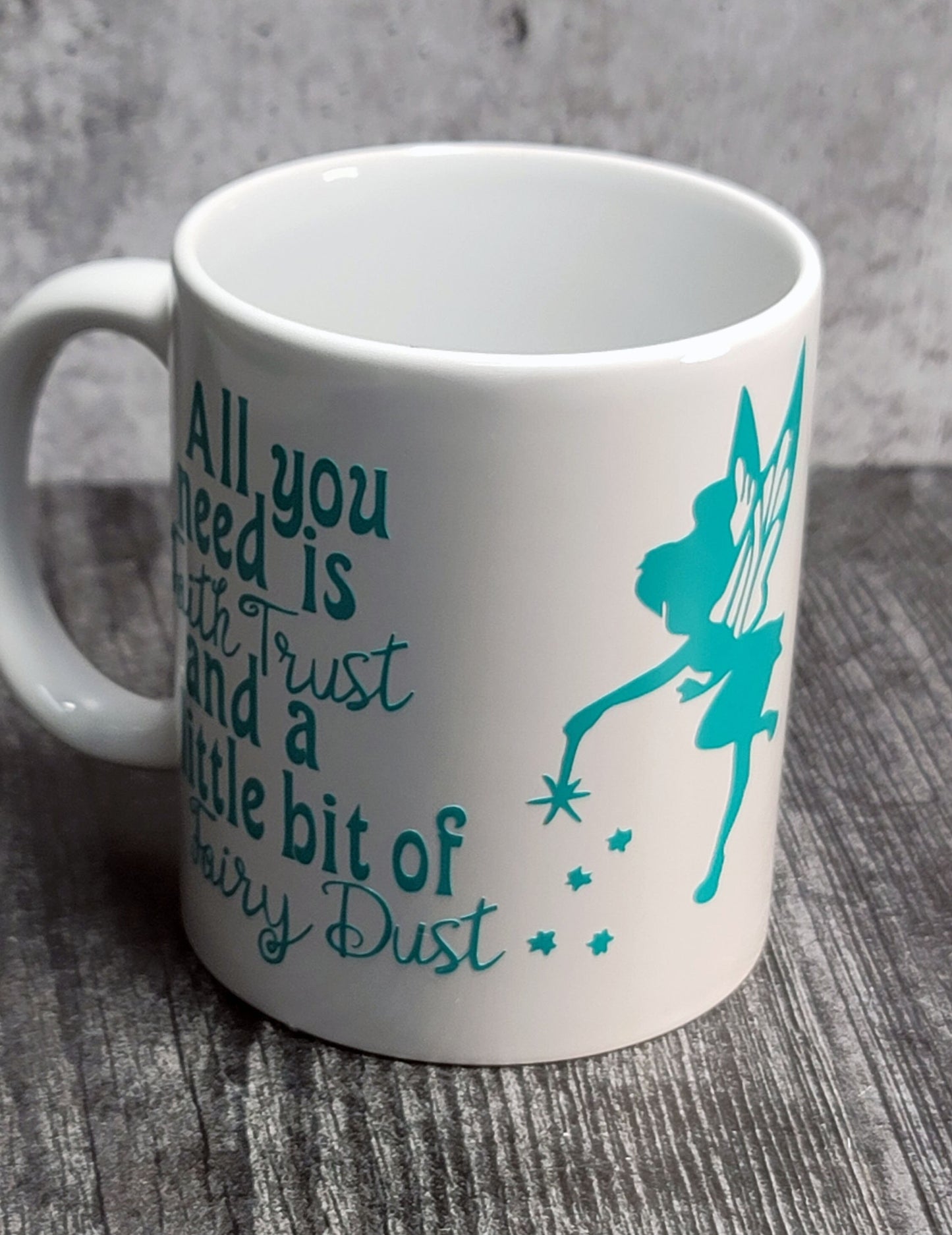 White 11oz "Fairy Dust" Tinkerbell Mug - 9-071