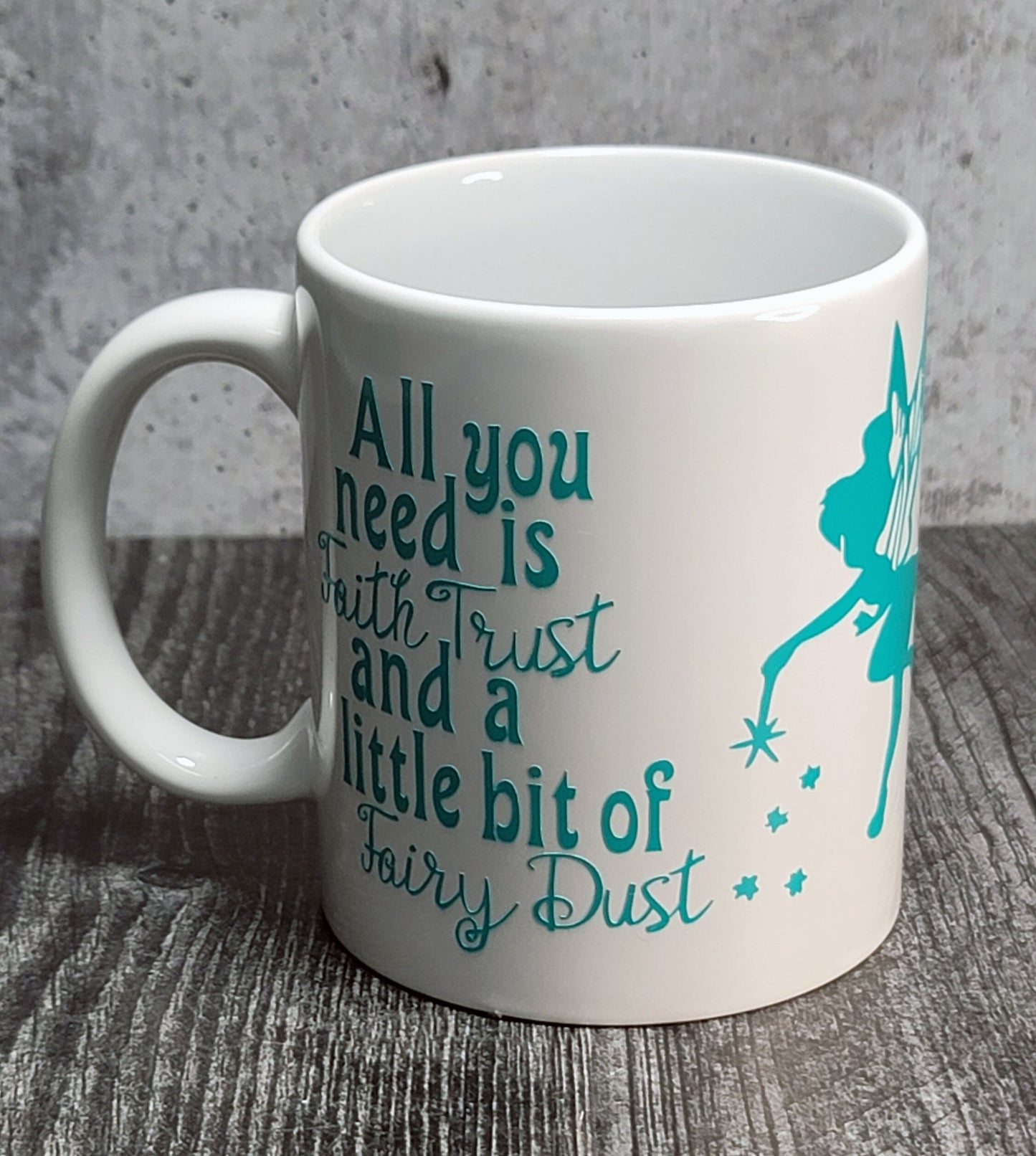 White 11oz "Fairy Dust" Tinkerbell Mug - 9-071